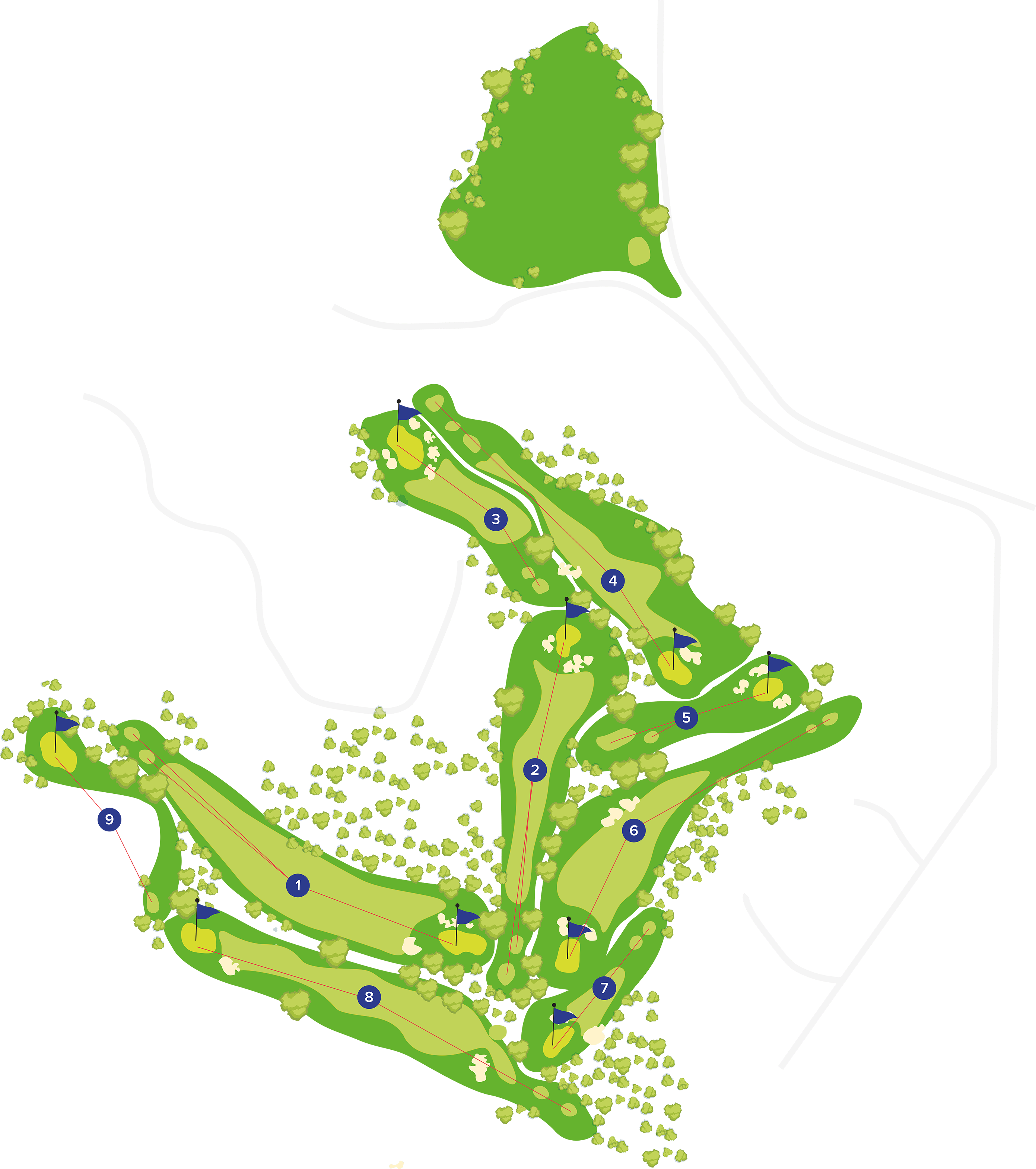 Cliffs Golf Course Map Pine Cliffs